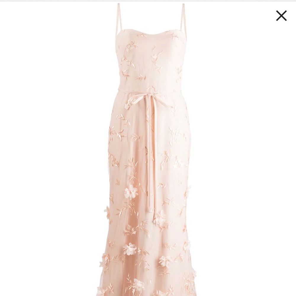 Embroidered 3D Appliqué Gown